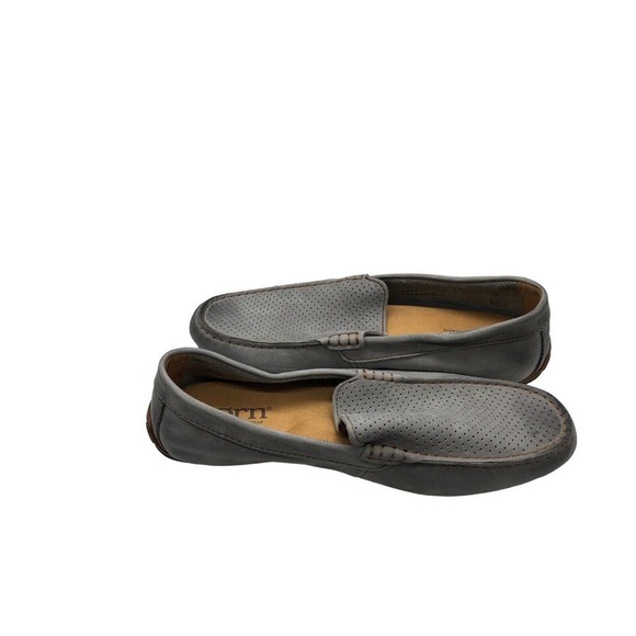 Born Gray Suede Driving Loafers Shoes 8 Mens Slip On Perforated main image 15